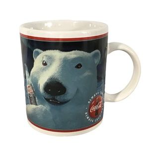 1996 Coca-Cola Mug Cup Polar Bear Coke Collectible Always Cool Vintage Enesco